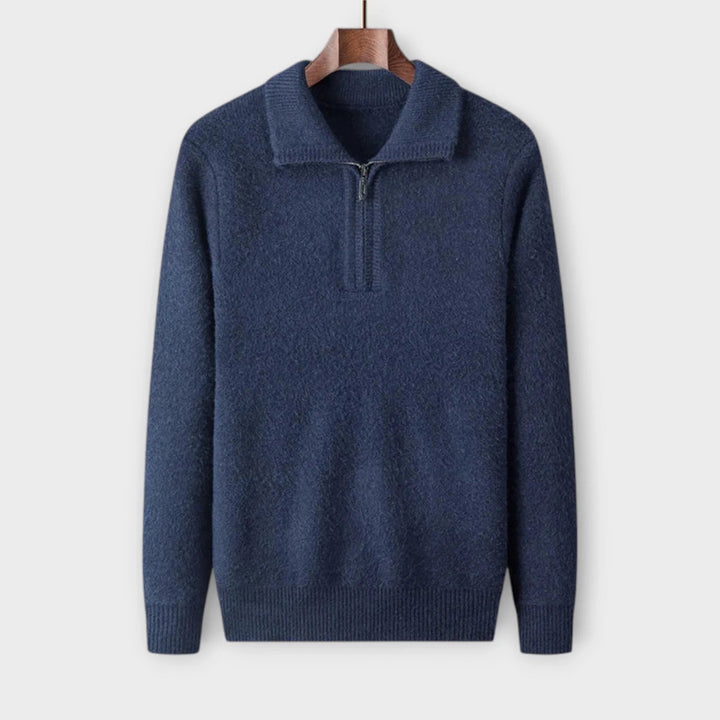 Halb-Zip Winterpullover für Herren