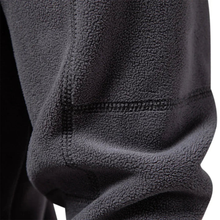 Fleece Langarm Pullover für Herren
