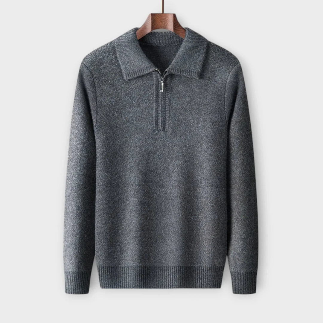 Halb-Zip Winterpullover für Herren