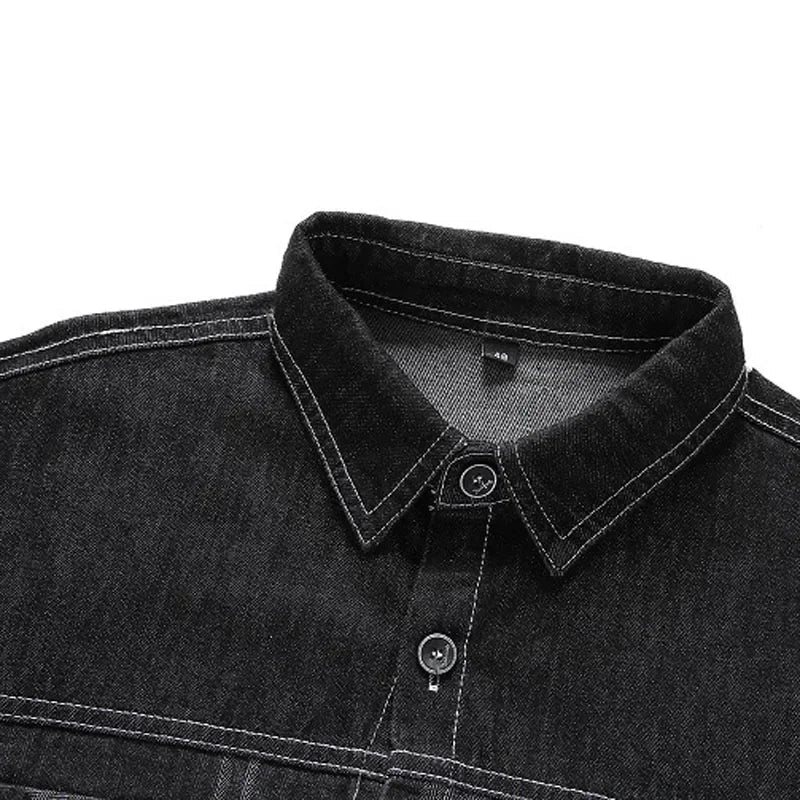 Herren Denimjacke mit Kragen
