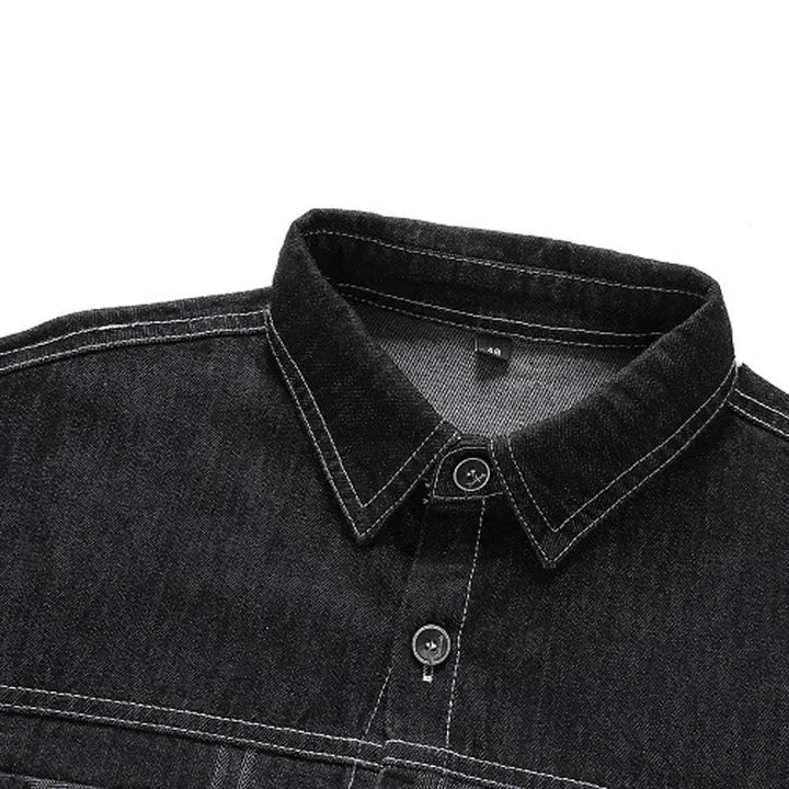 Herren Denimjacke mit Kragen