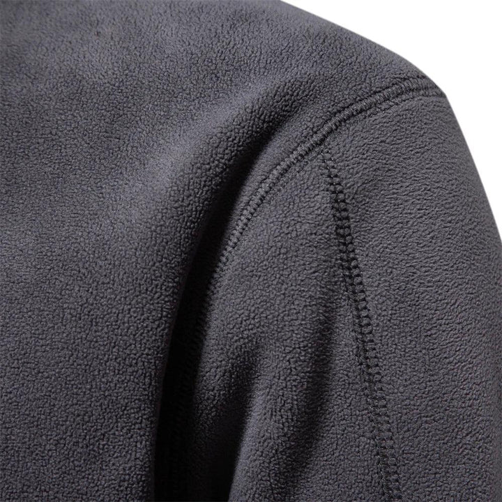 Fleece Langarm Pullover für Herren