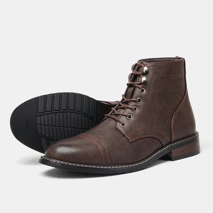 Schnürstiefel mit Profilsohle für Herren