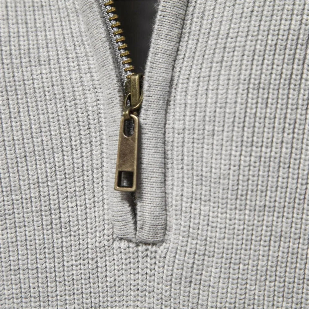 Rafael - Herrenpullover mit Reißverschluss