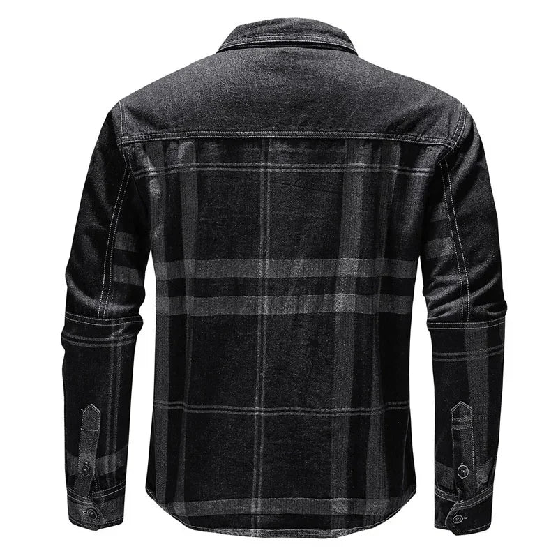 Herren Denimjacke mit Kragen