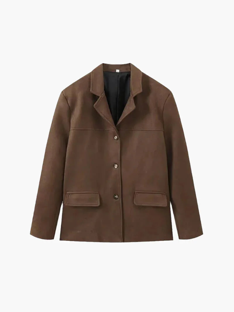 Wildlederoptik Kurzjacke für Damen