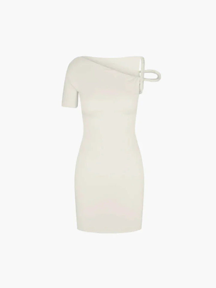 Asymmetrisches Minikleid mit Träger für Damen
