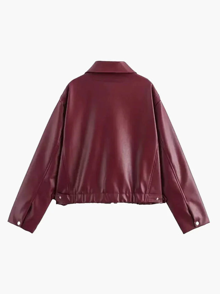 Kunstleder Jacke für Damen