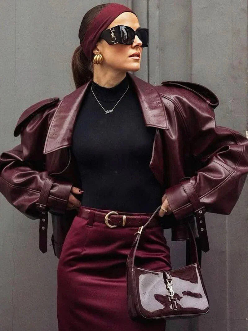 Langärmelige Kurze Jacke für Damen