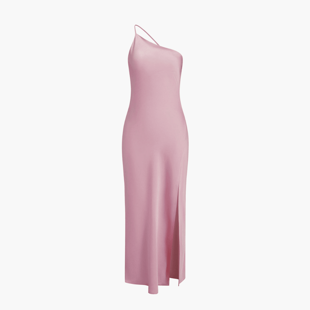 Satin Slip Kleid Damen mit Schlitz – Elegantes Abendkleid