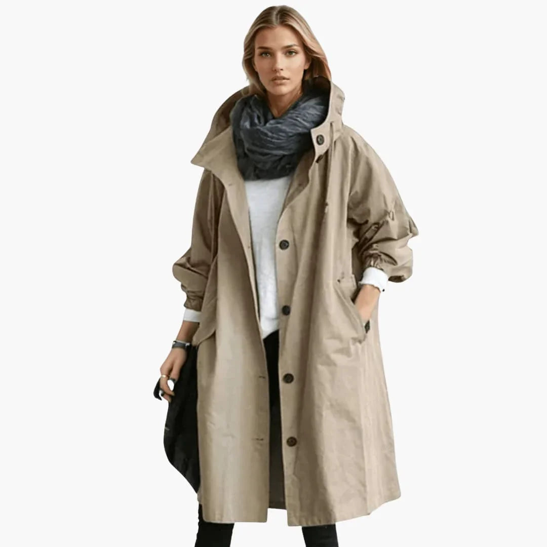 Wasserabweisender Trenchcoat für Damen