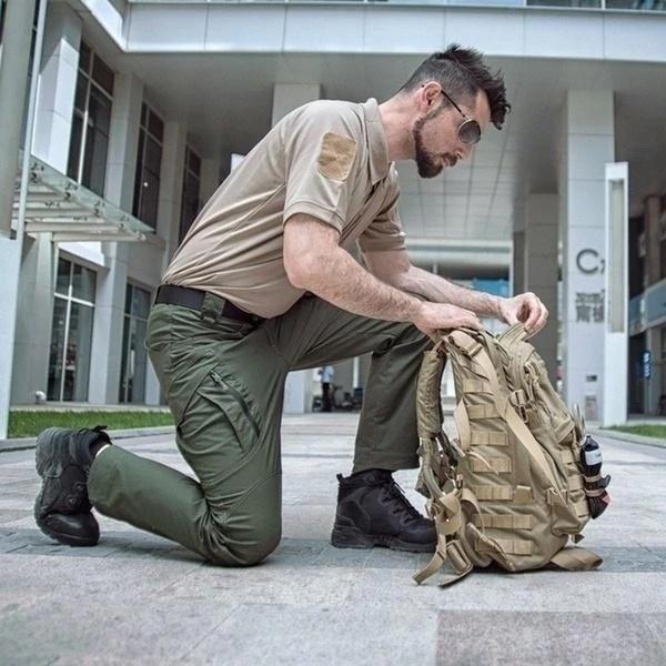 Dehnbare Cargohose mit Taschen für Herren