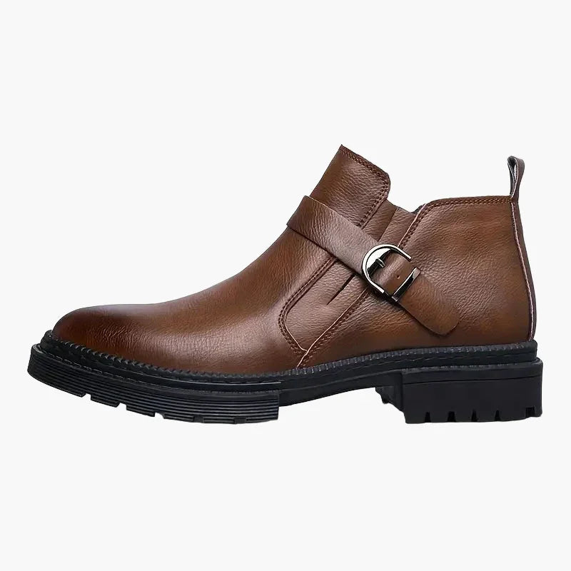 Stiefeletten mit Schnallenriemen für Herren