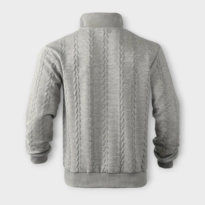 Vintage Halb-Zip Pullover für Herren