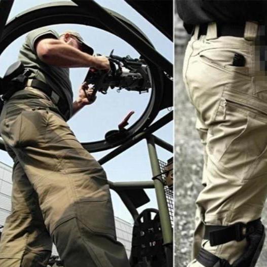 Dehnbare Cargohose mit Taschen für Herren