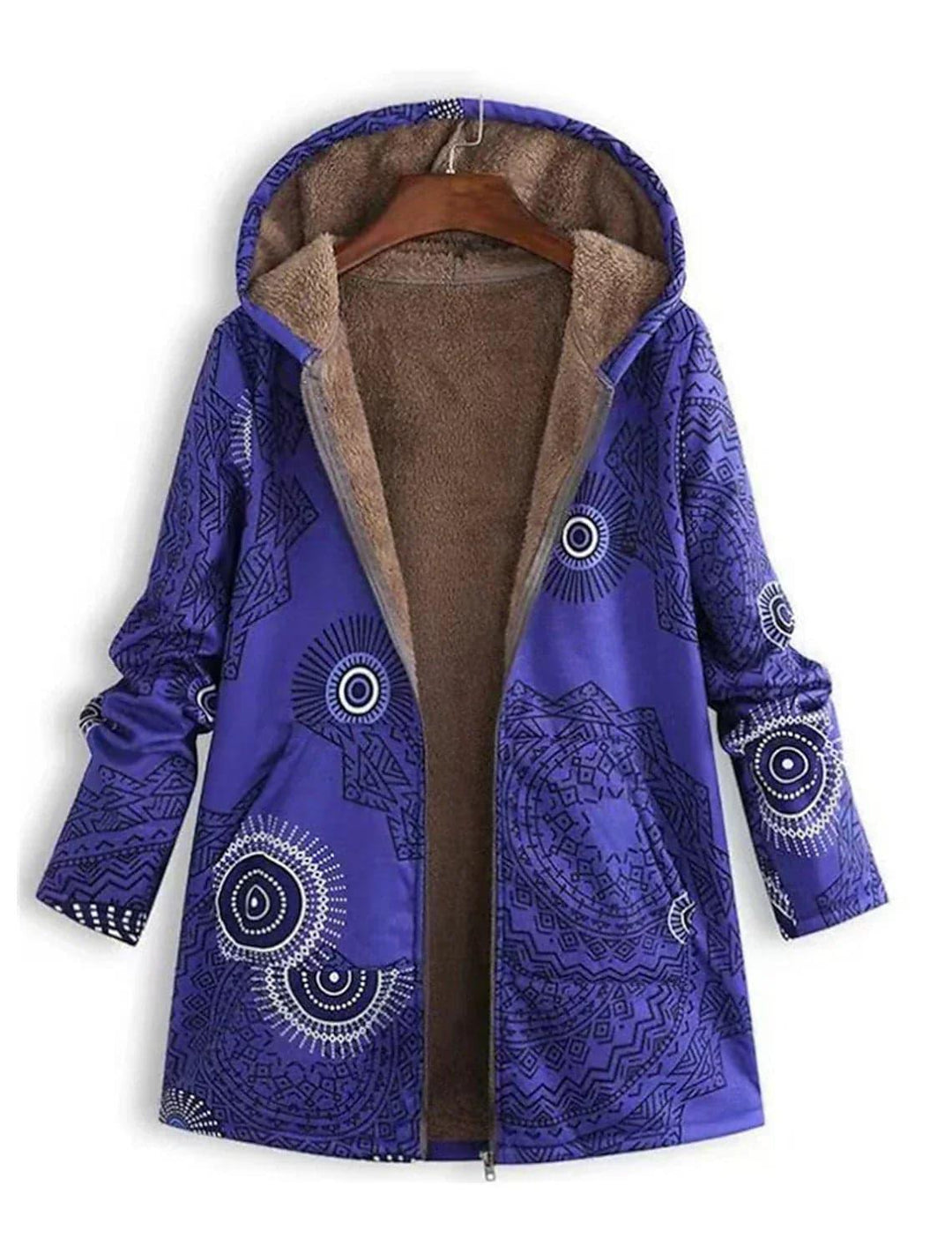Gemustertes Winterjacke für Damen
