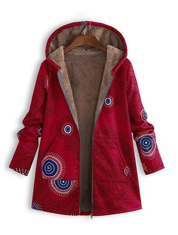 Gemustertes Winterjacke für Damen