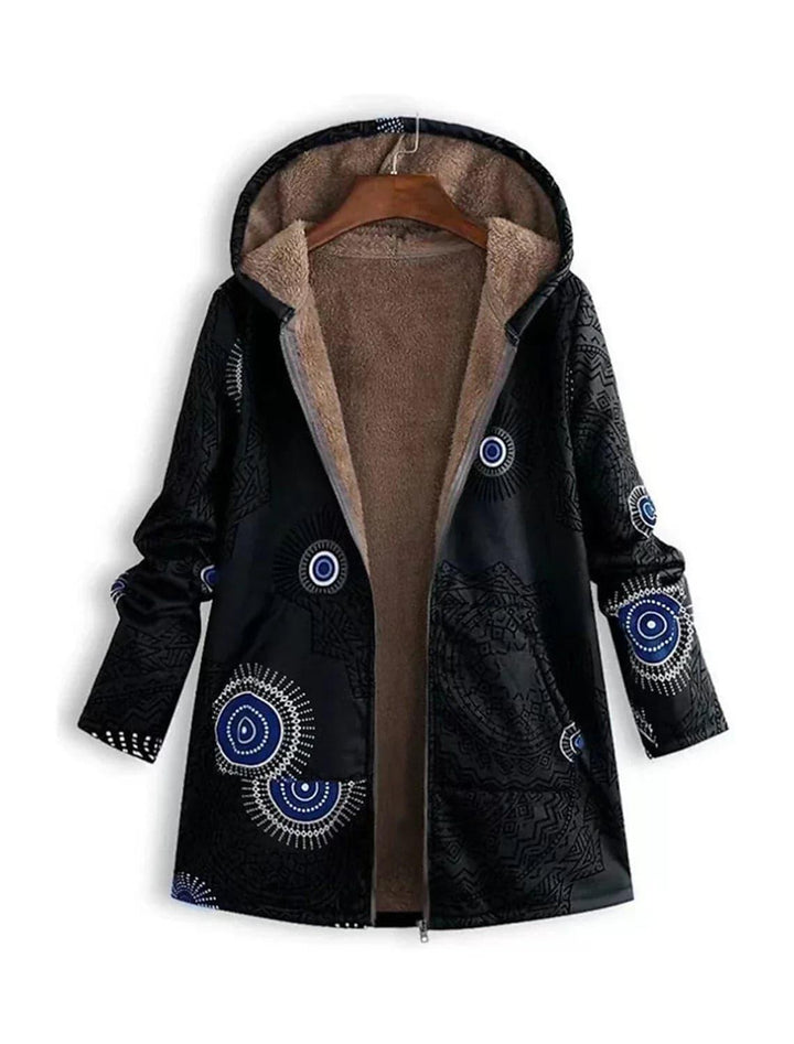Gemustertes Winterjacke für Damen